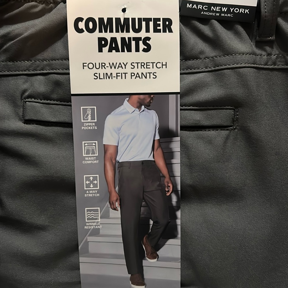 Andrew Marc New York Gray Commuter pants size 32x34, 34x30, 36x 30 NWT